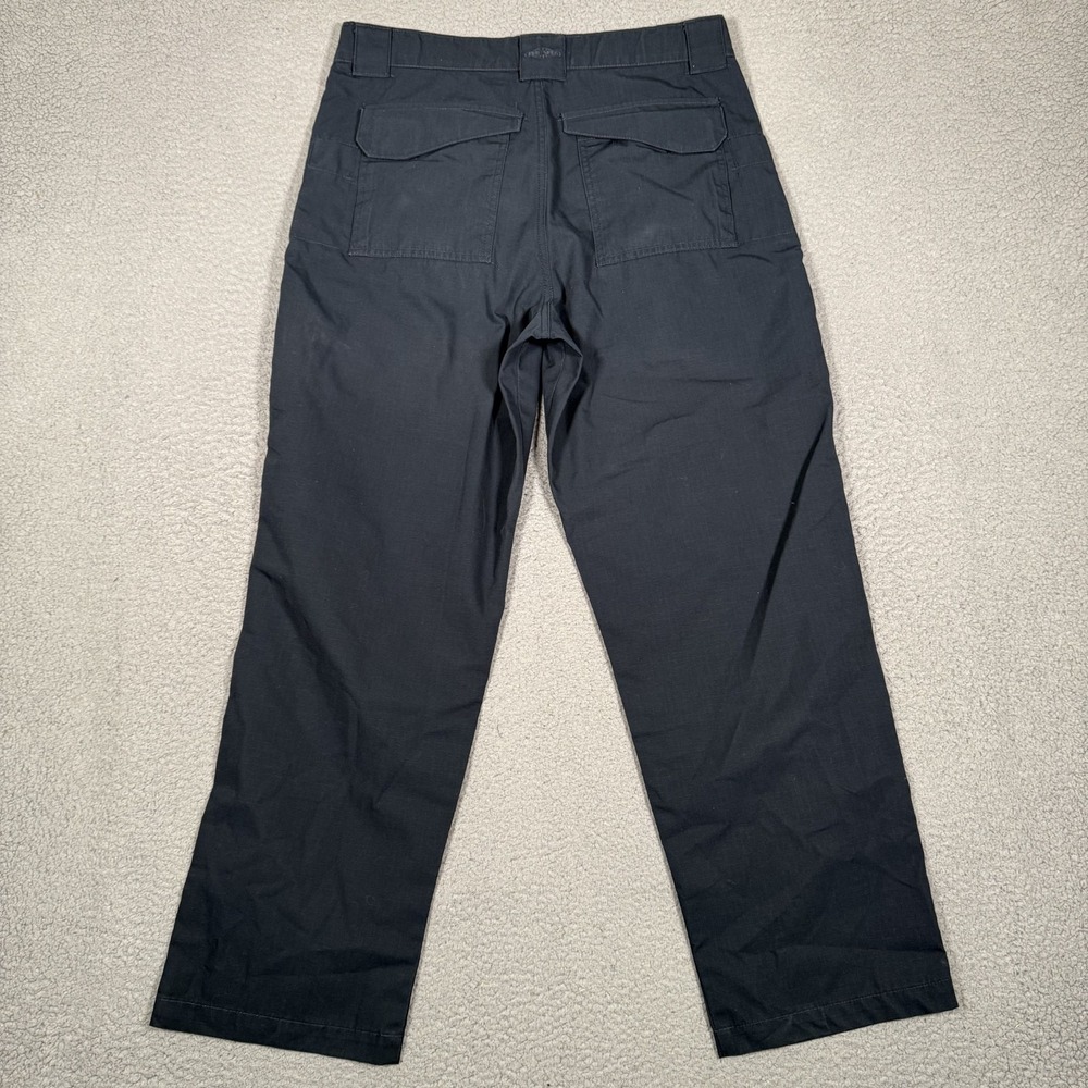 Tru Spec Pants Mens 34x30 Blue Cargo Utility Ripstop Zip Work Adjustable Waist - Picture 11 of 11